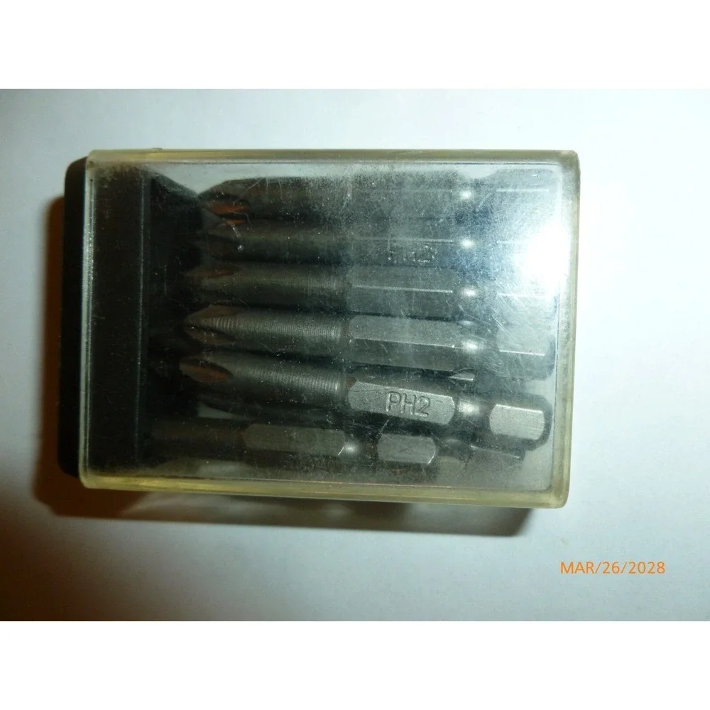 Warrior Phillips PH2 Power Bit Set 1/4 Hex Shank Impact Drill Driver Bits Case